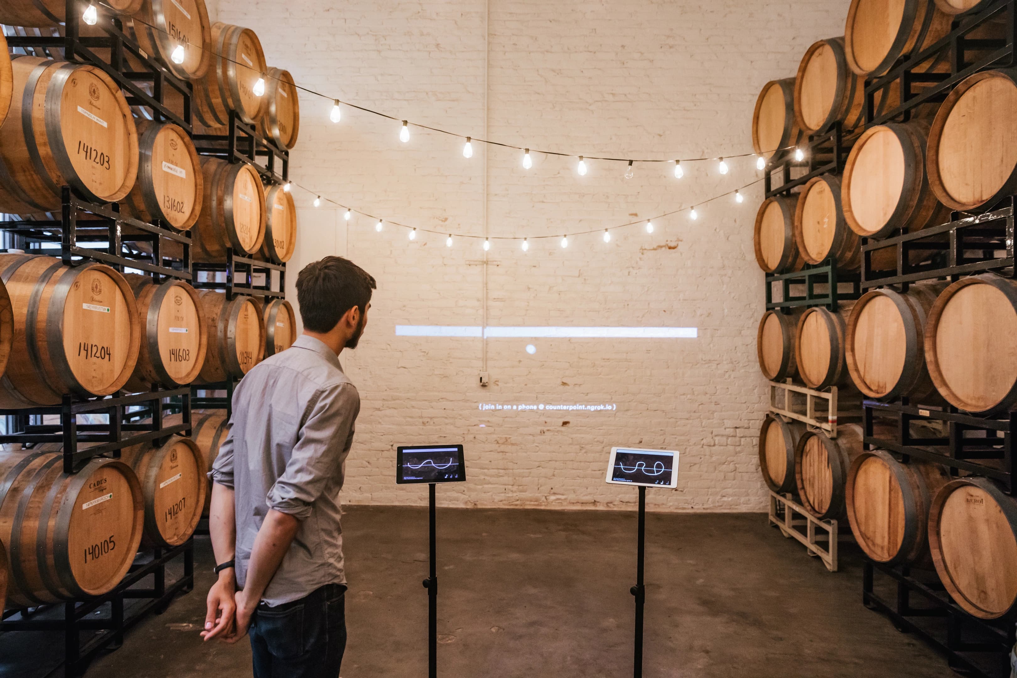 Counterpoint activation at Bluxome Wine Gallery in San Francisco, CA in 2017